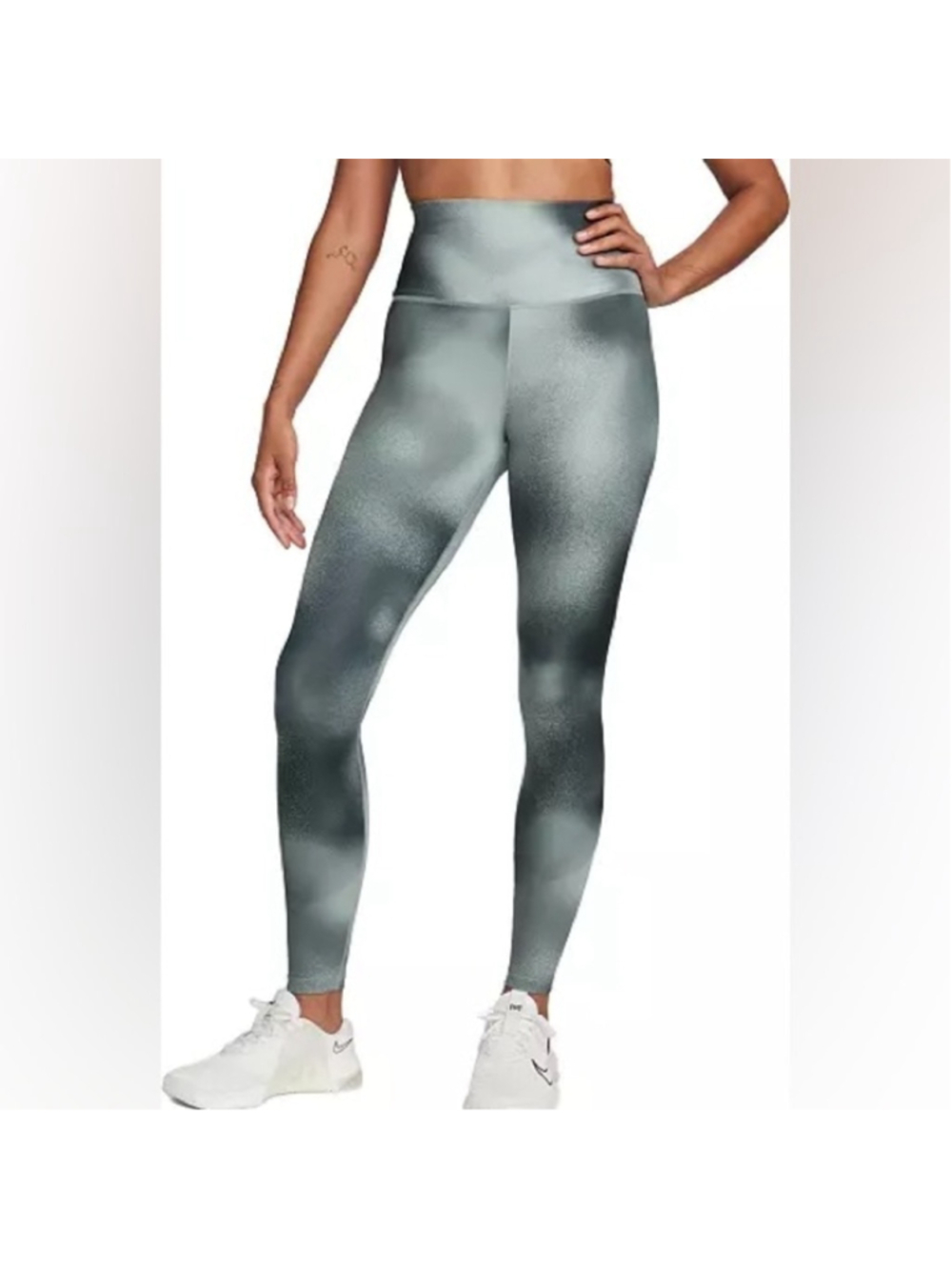 Womens Nike one high rise legging gray black size s